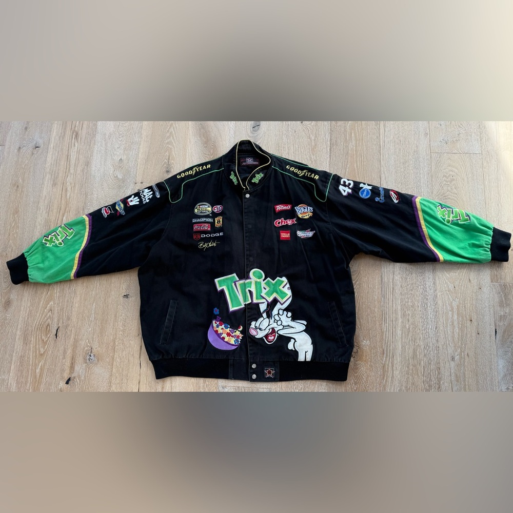 Men’s Vintage JH Design #43 Bobby Labonte Trix NASCAR racing jacket
